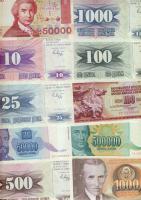 Balkán államok / Jugoszlávia, Horvátország, Bosznia-Hercegovina, Makedónia, Szlovénia, Szerbia 48 kl...