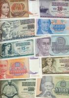 Balkán államok / Jugoszlávia, Horvátország, Bosznia-Hercegovina, Makedónia, Szlovénia, Szerbia 48 kl...