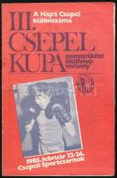 1985 III. Csepel Kupa nemzetközi ökölvívó verseny. A Hajrá Csepel különszáma. Bp., Csepel SC, 6 sztl. lev.