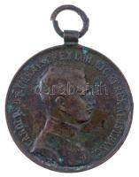 1917. "Bronz Vitézségi Érem IV. Károly / Fortitudini" Br kitüntetés mellszalag nélkül. Szign: Kautsch T:2- patina Hungary 1917. "Medal for Bravery" Br decoration without ribbon. Sign: Kautsch C:VG patina NMK 310.