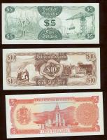 Guyana + Venezuela 3 klf modern bankjegy T:I