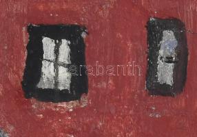 Bornemisza László (1910-1995): Városi lány. Olaj, vászon, jelzett, fa keretben, 60×30 cm / László Bo...