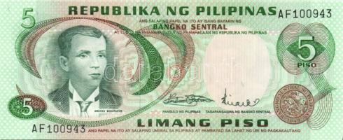 Fülöp-szigetek + Hong Kong 4 klf modern bankjegy T:I