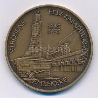 Bogár Lívia (1957-) 1985. Városunk felszabadulásának emlékére 1945-1985 / Nagykanizsa város Tanácsa Br emlékérem (42,5mm) T:1-
