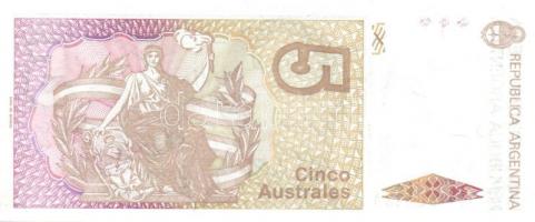 Argentína 13 klf modern bankjegy T:I