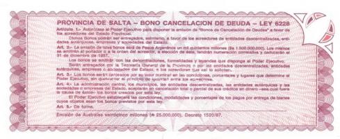 Argentína 13 klf modern bankjegy T:I