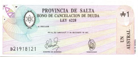 Argentína 13 klf modern bankjegy T:I