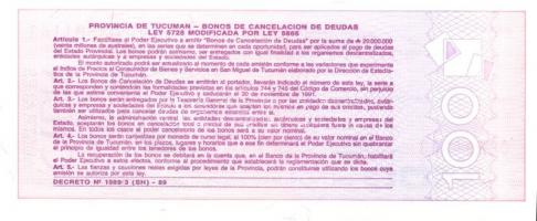 Argentína 13 klf modern bankjegy T:I