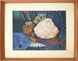 Bornemisza László (1910-1995): Tengerpart. Olaj, vászon, jelzett, 28×37,5 cm / László Bornemisza (19...