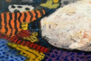 Bornemisza László (1910-1995): Tengerpart. Olaj, vászon, jelzett, 28×37,5 cm / László Bornemisza (19...