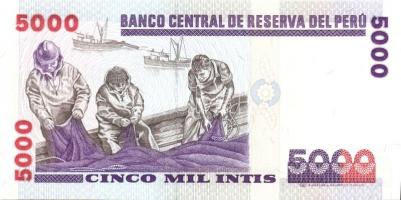 Peru 1985-1988. 7 klf bankjegy T:I