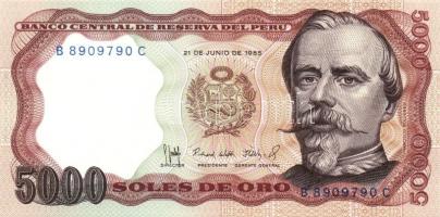 Peru 1985-1988. 7 klf bankjegy T:I