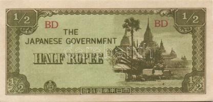 Japán megszállások / Kelet-Ázsia II. vh. 10 klf bankjegy T:I, I-, II(2x)