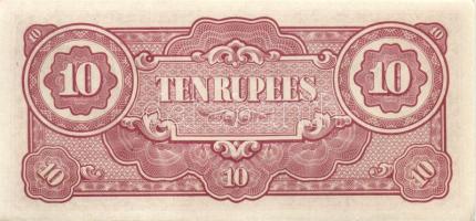 Japán megszállások / Kelet-Ázsia II. vh. 10 klf bankjegy T:I, I-, II(2x)