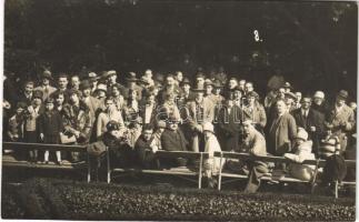 1917 Abbazia, Opatija; térzene / music on the square. photo