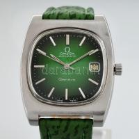 Omega Genéve automatic 1973 különleges zöld számlapos és szíjas. cal 1022 naptár funkcióval. Férfi k...