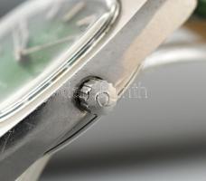 Omega Genéve automatic 1973 különleges zöld számlapos és szíjas. cal 1022 naptár funkcióval. Férfi k...