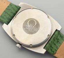 Omega Genéve automatic 1973 különleges zöld számlapos és szíjas. cal 1022 naptár funkcióval. Férfi k...