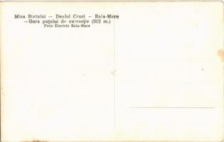 Nagybánya, Baia Mare; Mina Statului, Dealul Cruci, Gura putului de extractie. Foto Electric / Állami...