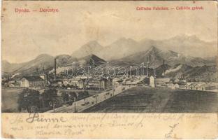 1911 Derestye, Darste, Dyrste, Dirste (Brassó, Brasov); Cell-féle gyárak / Cell'sche Fabriken / factory (fl)