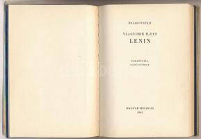 Vlagyimir Vlagyimirovics Majakovszkij: Lenin. Fordította: Radó György. Az eredeti linóleummetszeteke...
