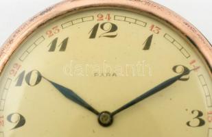 PARA zsebóra, másodpercmutatóval, működőképes állapotban, kopott d: 5 cm