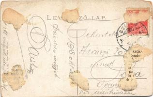 1918 Szeged, Tisza part, Kultúrpalota (szakadás / tear)