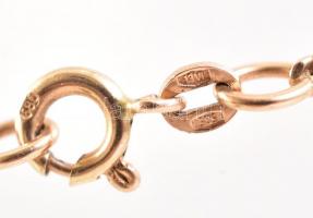 Arany (Au) 14K karlánc, jelzett, h: 17,5 cm nettó: 3,17 g