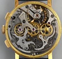 Zenith 18K arany chronográf kézi felhúzós Cal. 146 D férfi karóra cca 1950. Jelzett tok, szerkezet, ...