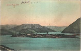 1913 Ada Kaleh, Török sziget Orsova alatt. Reutter Miklós kiadása / Turkish island (fl)