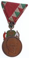 1948. 48-as Díszérem zománcozott Br kitüntetés mellszalaggal T:2 kis zománchiba Hungary 1948. Medal of Honour 48 enamelled Br decoration on ribbon C:XF little enamel error NMK 528.
