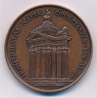 Fritz Mihály (1947-) 1996. "MÉE Budapest - A honfoglalás napja " Br emlékérem (42,5mm) T:1...