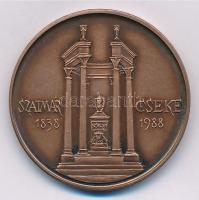 Nagy Lajos (1949-) 1988. "Kölcsey Ferenc 1790-1838 / Szatmárcseke 1838-1988" Br emlékérem ...