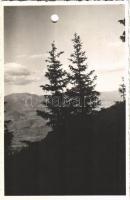 Borsafüred, Borsa; Toronyága (Torojága) csúcs. Dr. Valkovszky B. felvétele / Varful Toroiaga / mountain peak (lyukasztott / punched hole)