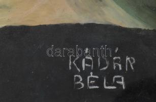 Kádár Béla jelzéssel: Női portré. Vegyes technika, karton. Üvegezett fa keretben. 31,5×23,5 cm