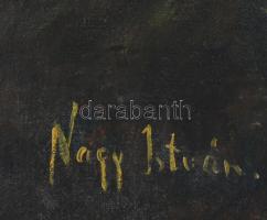 Nagy István jelzéssel: Katona. Olaj, vászon. Kissé sérült fa keretben, 55×40 cm