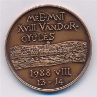 Lantos Györgyi (1953-) 1988. "MÉE XVIII. Vándorgyűlés - Baja / Türr István" Br emlékérem (...