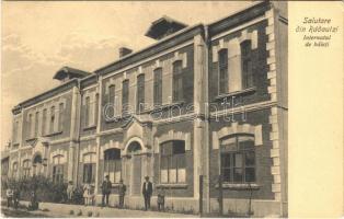 1916 Radauti, Radóc, Radautz; Internatul de baieti / boy boarding school + "M. KIR. IV/I HADTP. ZLJ. ik század"