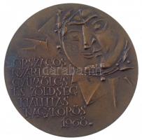 1968. Országos Nyári Gyümölcs és Zöldségkiállítás Nagykőrös / III. díj Br díjérem (70mm) T:2