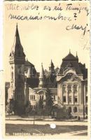 1938 Temesvár, Timisoara; Biserica rom. cat. Piarista / Római katolikus templom / Catholic church (lyukasztott / punched hole)