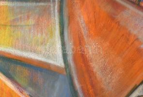 Egry József jelzéssel: Vitorlás. Pasztell, papír. Lap széle kissé sérült. Üvegezett fa keretben. 43x...