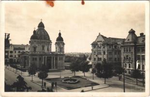 Marosvásárhely, Targu Mures; Román templom, Állami tanoncotthon / Romanian church, boarding school (fl)