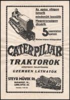 cca 1920-1930 John Deere mezőgazdasági traktor prospektus. Fekete-fehér fotókkal. Bp., én., Athenaeu...