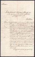1861 Nagybecskerek ecskai tanító kinevezése tárgyában kelt okirat a város főbirájának aláírásával is