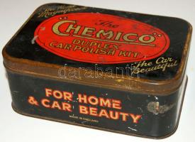 cca 1930 Chemco reklámos fémdoboz 18x13x8 cm