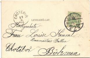 1902 Budapest II. Hűvösvölgy, villamos vasút végállomása (EB)