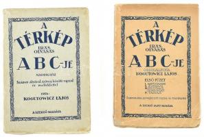 Kogutowicz Lajos: A térkép írás, olvasás ABC-je, I-II. Bp., 1931, Szerző. Kiadói papírkötés, kopottas állapotban.