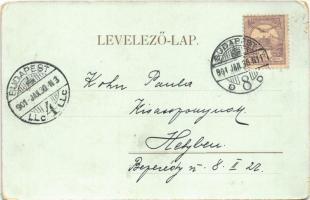 1901 Budapest XIV. Műcsarnok. Walter Haertel No. 434. Erdélyi cs. és kir. udvari fényképész felvétel...