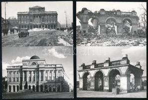 1960 fotók Varsóról a II. Világháború okozta rombolásokról és az 1960 évek újraépült városról, fotóa...
