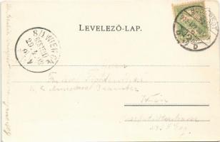 1902 Budapest XIII. Margitsziget, Margit fürdő. Schmidt Edgar kiadása